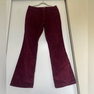 Red corduroy pants